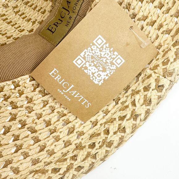 Eric Javits Squishee Mita Sun Hat in Peanut Tan One Size NWT - Picture 10 of 10